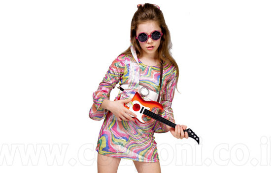 תחפושת היפית שנות ה-60 לילדות ב129 ...