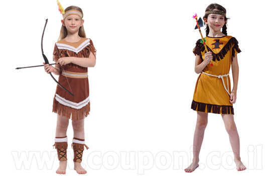 תחפושת אינדיאנית לילדות ב129 ש