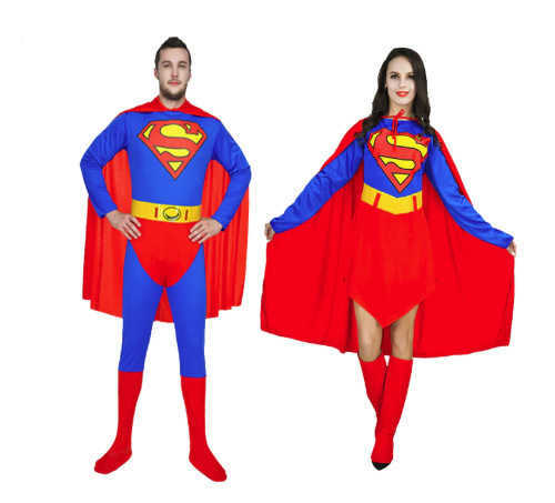 תחפושת סופרמן / סופרוומן למבוגרים ב...