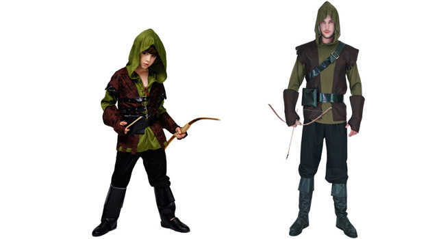 תחפושת רובין הוד למבוגרים / לילדים ...