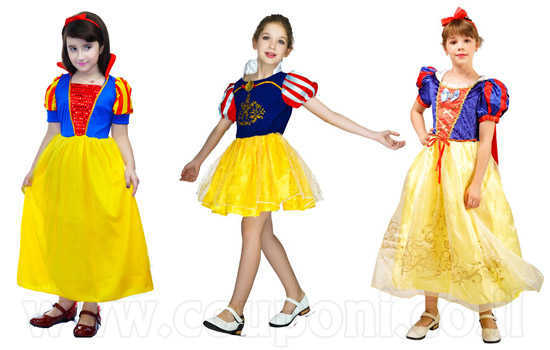 תחפושת שלגיה לילדות ב139 ש