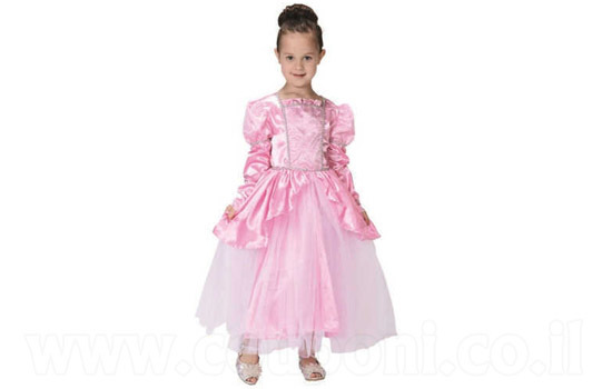 תחפושת נסיכה ורודה לילדות ב139 ש
