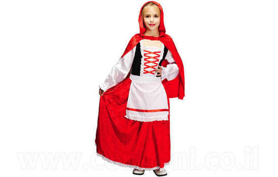 תחפושת כיפה אדומה לילדות ב139 ש