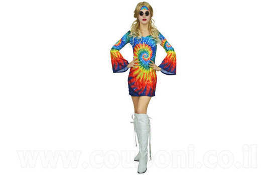 תחפושת היפית שנות ה-60 לנשים ב139 ש...